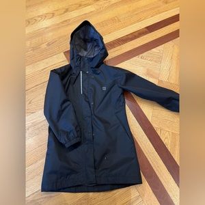 MEC long rained coat, lined. Unisex 8 year old